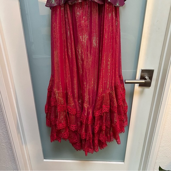 Rococo Sand Emi Long Dress in Metallic Red Ombre - Picture 8 of 10